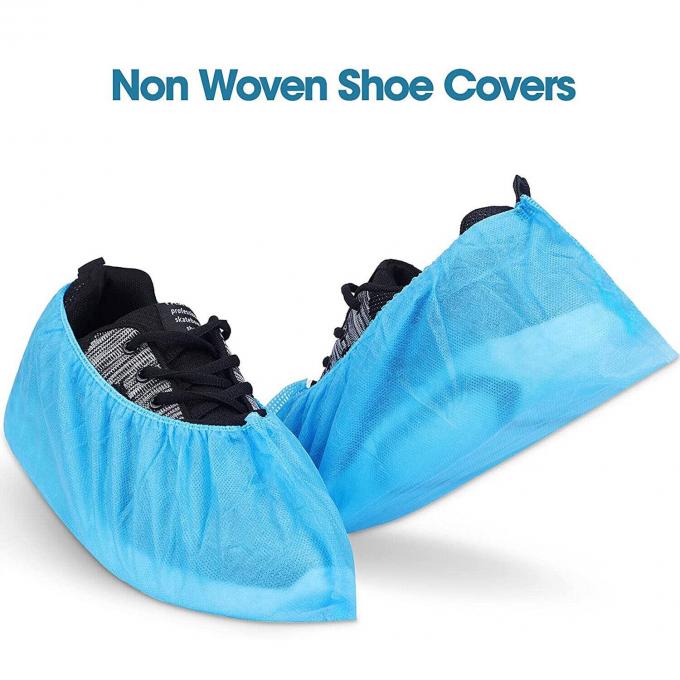 Couvertures de chaussures non tissées non glissantes jetables pour les hôpitaux couvertures de chaussures PP CPE OEM 1