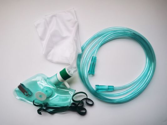 PVC Non Rebreather Bag Nose ISO13485 Oxygen Reservoir Bag lumen