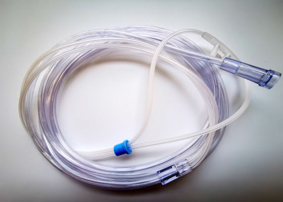 Médecine respiratoire Cannule nasale à pointe droite 2,1 m Cannule nasale à oxygène Pédiatrique