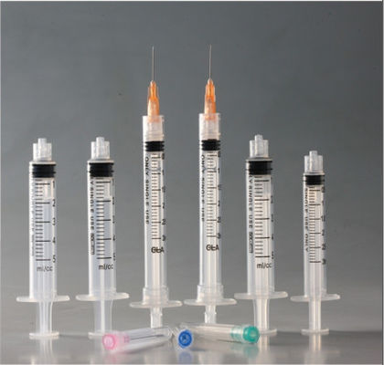 Disposable Sterile Syringes Luer Lock Non Pyrogenic Three Part 10 Ml 20 Ml
