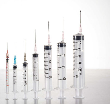 Luer Lock Hypodermic Disposable Sterile Syringe NON TOXIC Three Part 50 Ml 60 Ml