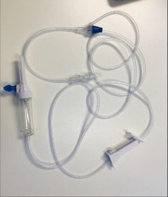 Admin Infusion Transfusion Set Sterile Customized Tube With Y Connector Needle
