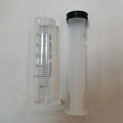 3 Parts Disposable Sterile Syringe Transparent Without Needle Eccentric