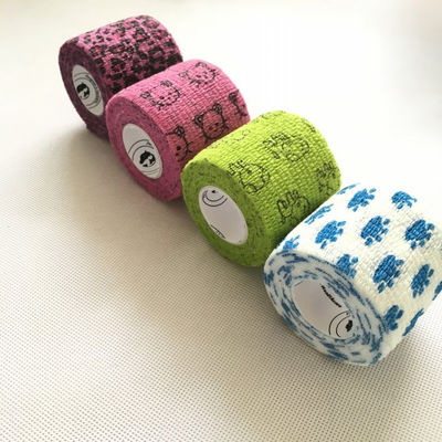 Customized Pattern Gauze and Bandage Soft Cohesive Elastic Self Adhesive Bandage Wrap