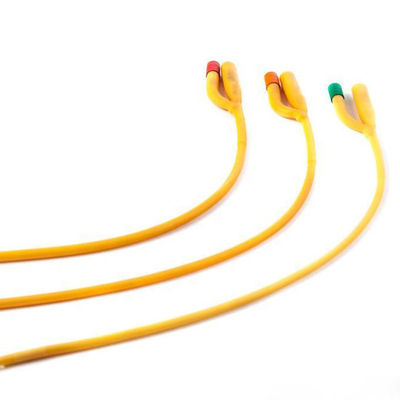 Medical 2 Way Antimicrobial Silicone Coated Latex Foley Catheter Male Fr12-26