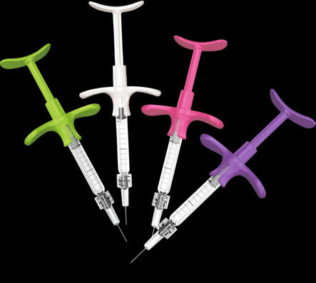 seringue stérile jetable cosmétique de serrure de 1ml Luer pour l'injection de remplisseurs d'acide hyaluronique