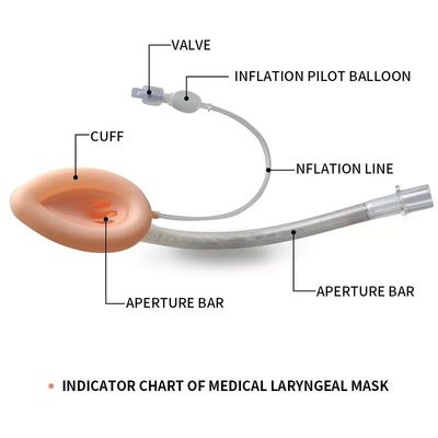 Surgical Standard Medical Reusable Silicone Laryngeal Mask Airway With Tube