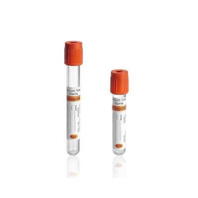 Type de tube de pro-coagulation Tube de prélèvement sanguin sous vide stérilisé en PET ou en verre