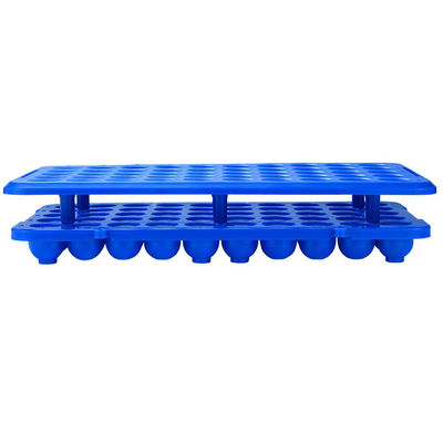 50 Well Plastic Multifunction Test Tube Holder Rack With Silicone