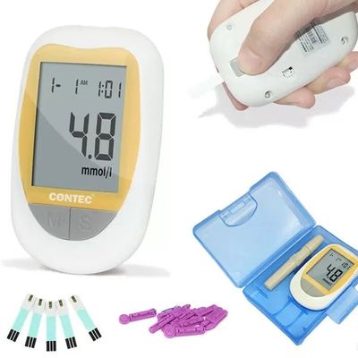 Medical Measuring Blood Sugar Glucometer With 50 Diabetic IVD Test Strip