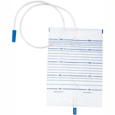 Sac de collecte d' urine pour adultes à usage unique personnalisé avec vanne