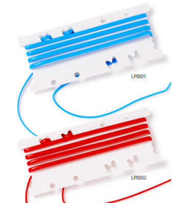 Boucles vasculaires: soutien flexible et durable pour le positionnement et la protection vasculaires bleu rouge blanc jaune identifier le vaisseau